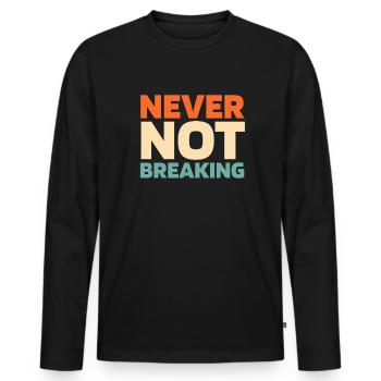 Breakdance Breakdancer Breakdancing - Männer Premium Bio Langarmshirt - Schwarz - Vorne - Nico (187cm)