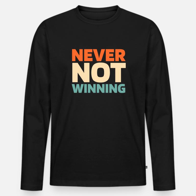 Billard - Männer Premium Bio Langarmshirt - Schwarz