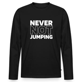 Bmx Bmx Biker - Men's Premium Organic Long Sleeve Shirt - black - Front - Nico (187cm)