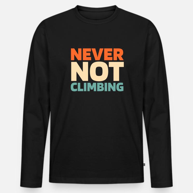 Baumpfleger Baumkletterer Arborist - Männer Premium Bio Langarmshirt - Schwarz
