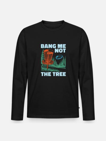 Frisbee Golf Disc Golf - Men's Premium Organic Long Sleeve Shirt - black