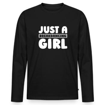 Breakdance Breakdancer Breakdancing - Männer Premium Bio Langarmshirt - Schwarz - Vorne - Nico (187cm)