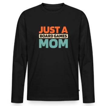 Board Game Board Game - Men's Premium Organic Long Sleeve Shirt - black - Front - Nico (187cm)