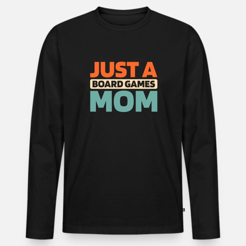 Gesellschaftsspiel Brettspiel - Männer Premium Bio Langarmshirt - Schwarz