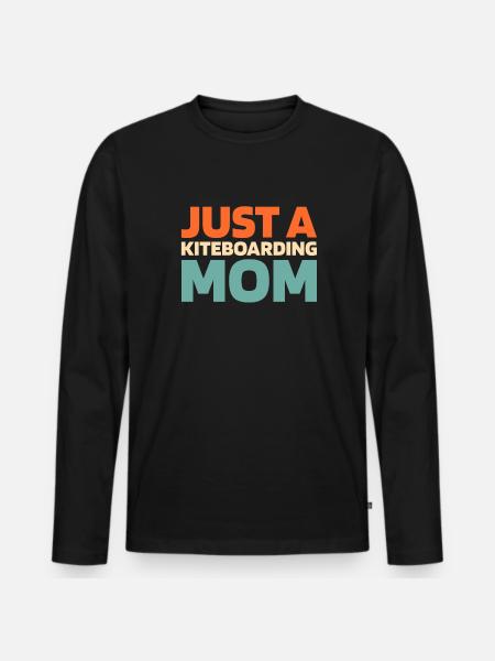 Kitesurfer Kitesurfing Kiting Kitesurfing - Men's Premium Organic Long Sleeve Shirt - black