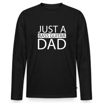 Bassist Bass Gitarre Basser - Männer Premium Bio Langarmshirt - Schwarz - Vorne - Nico (187cm)