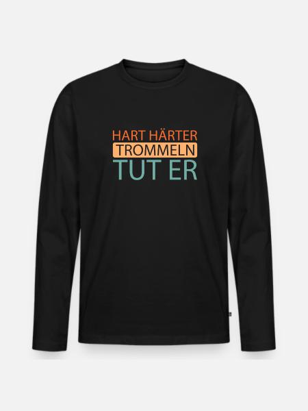 Drums Drummers Drummers - Men's Premium Organic Long Sleeve Shirt - black