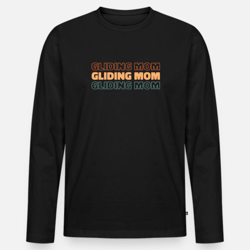 Paramotor Gleitschirmfliegen - Männer Premium Bio Langarmshirt - Schwarz