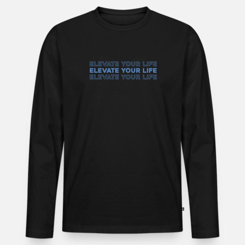 Paramotor paragliding - Men's Premium Organic Long Sleeve Shirt - black