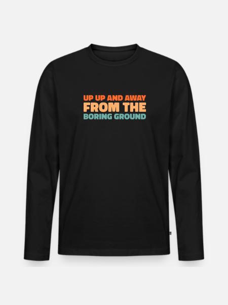 Paramotor paragliding - Men's Premium Organic Long Sleeve Shirt - black
