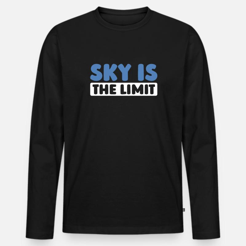 Paramotor Gleitschirmfliegen - Männer Premium Bio Langarmshirt - Schwarz