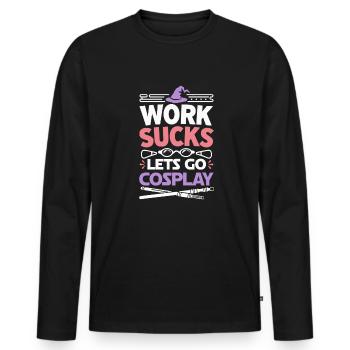 Cosplay Cosplayer - Men's Premium Organic Long Sleeve Shirt - black - Front - Nico (187cm)
