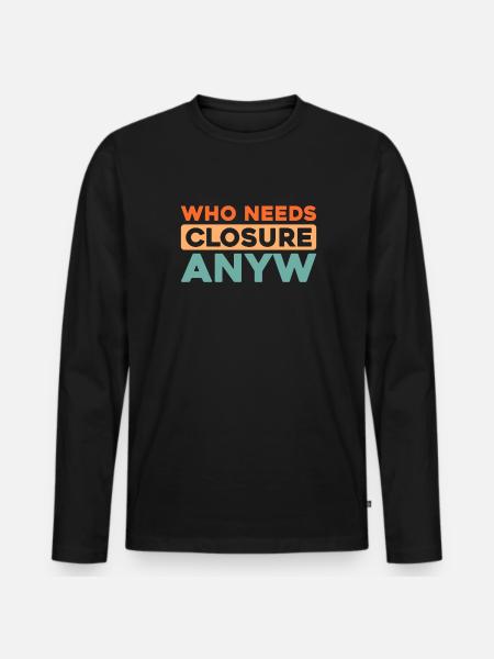 Black humor - Men's Premium Organic Long Sleeve Shirt - black