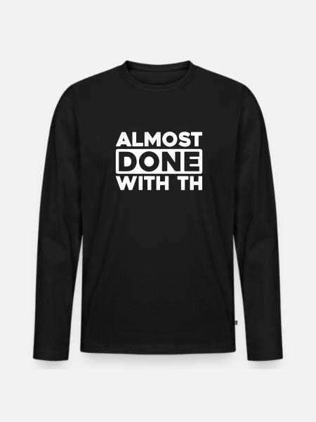 Black humor - Men's Premium Organic Long Sleeve Shirt - black