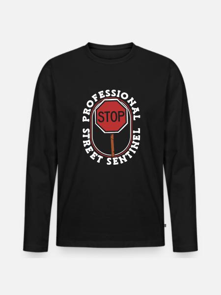 Border guards - Men's Premium Organic Long Sleeve Shirt - black
