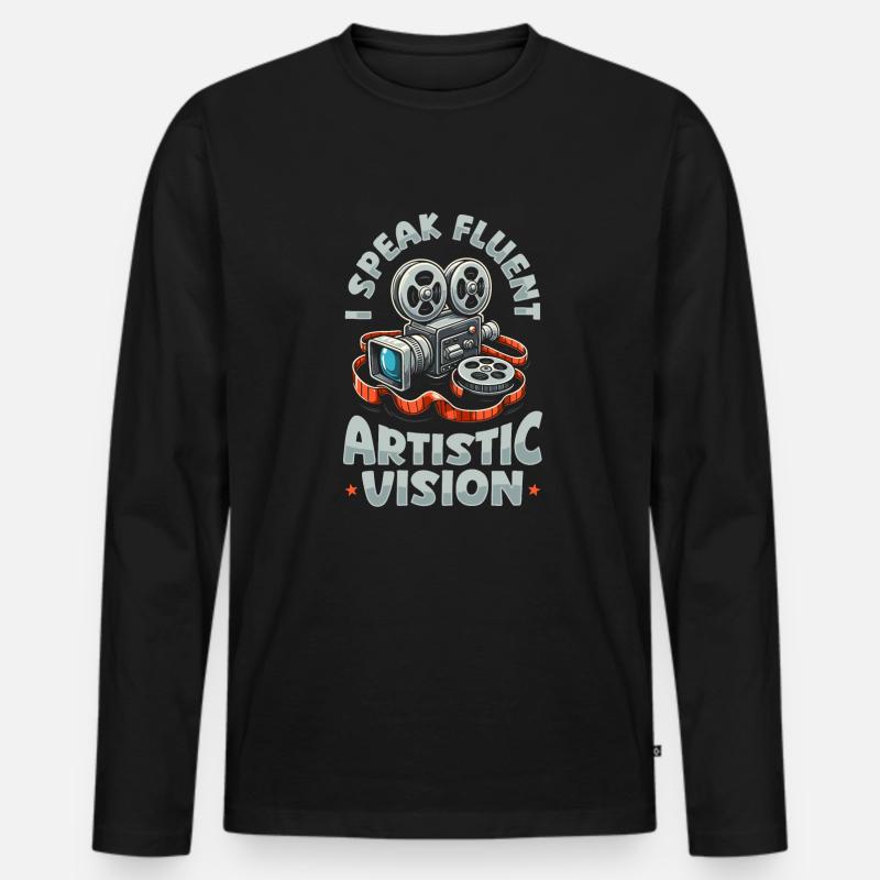 Kreativdirektor - Männer Premium Bio Langarmshirt - Schwarz