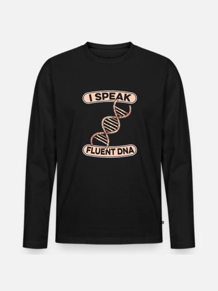 Geneticist - Men's Premium Organic Long Sleeve Shirt - black