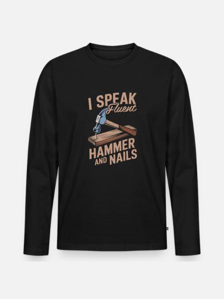 Carpenter, Carpenter, Carpenter - Men's Premium Organic Long Sleeve Shirt - black