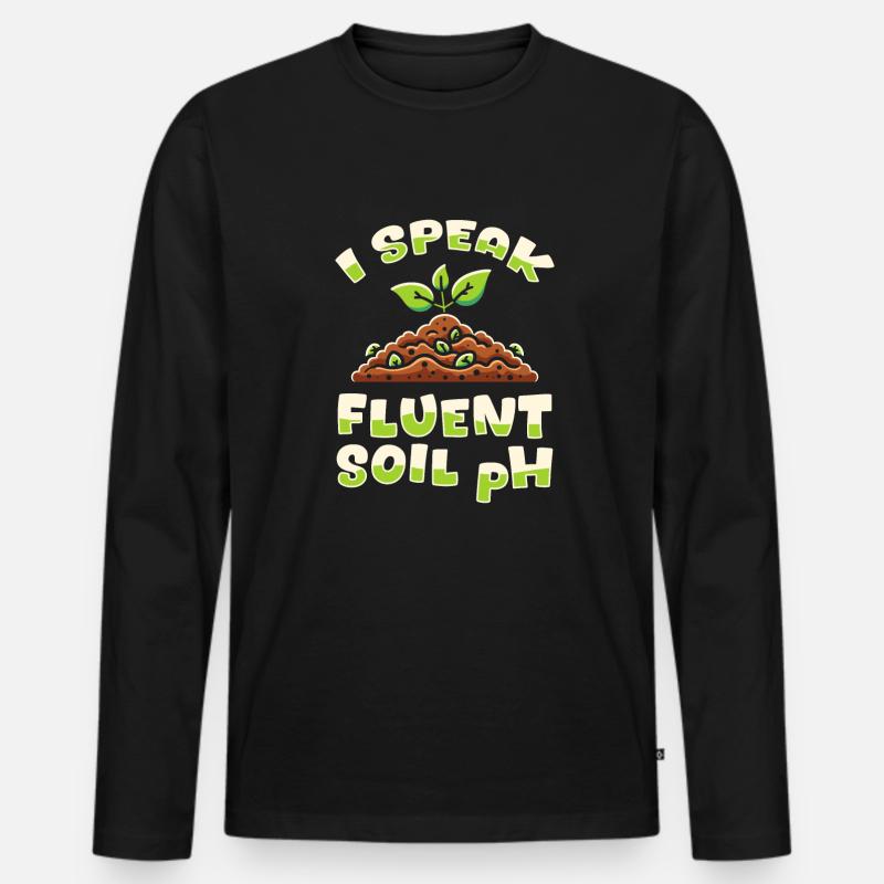Agronom - Männer Premium Bio Langarmshirt - Schwarz