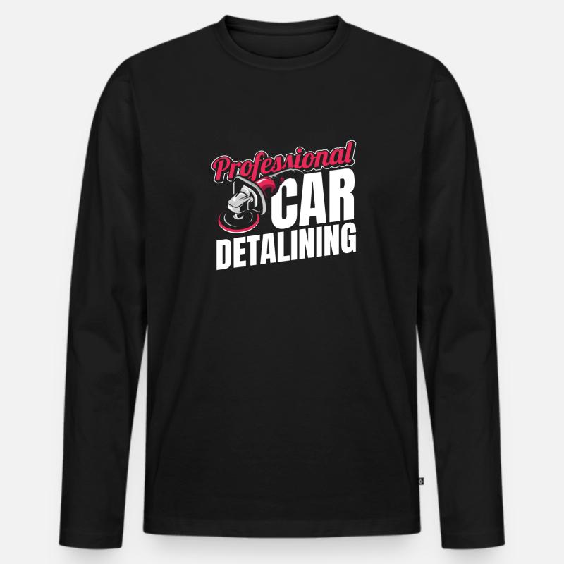 Autoaufbereiter - Männer Premium Bio Langarmshirt - Schwarz