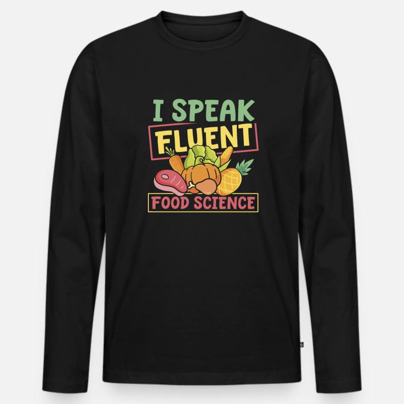 Lebensmitteltechniker - Männer Premium Bio Langarmshirt - Schwarz