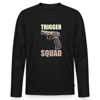 Gunsmith Gunsmith Squad - Men's Premium Organic Long Sleeve Shirt - black - Front - Nico (187cm)
