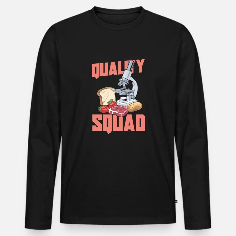 Lebensmitteltechniker Kader - Männer Premium Bio Langarmshirt - Schwarz