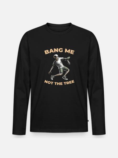 Frisbee Golf Disc Golf - Men's Premium Organic Long Sleeve Shirt - black