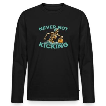 Water polo water polo - Men's Premium Organic Long Sleeve Shirt - black - Front - Nico (187cm)