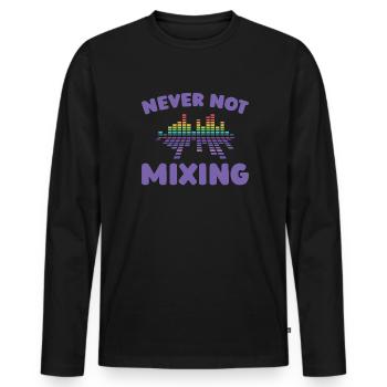 Sound Engineer Sound Engineer - Men's Premium Organic Long Sleeve Shirt - black - Front - Nico (187cm)