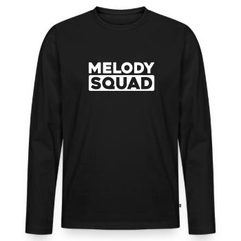 Datenbank Administrator Kader - Männer Premium Bio Langarmshirt - Schwarz - Vorne - Nico (187cm)