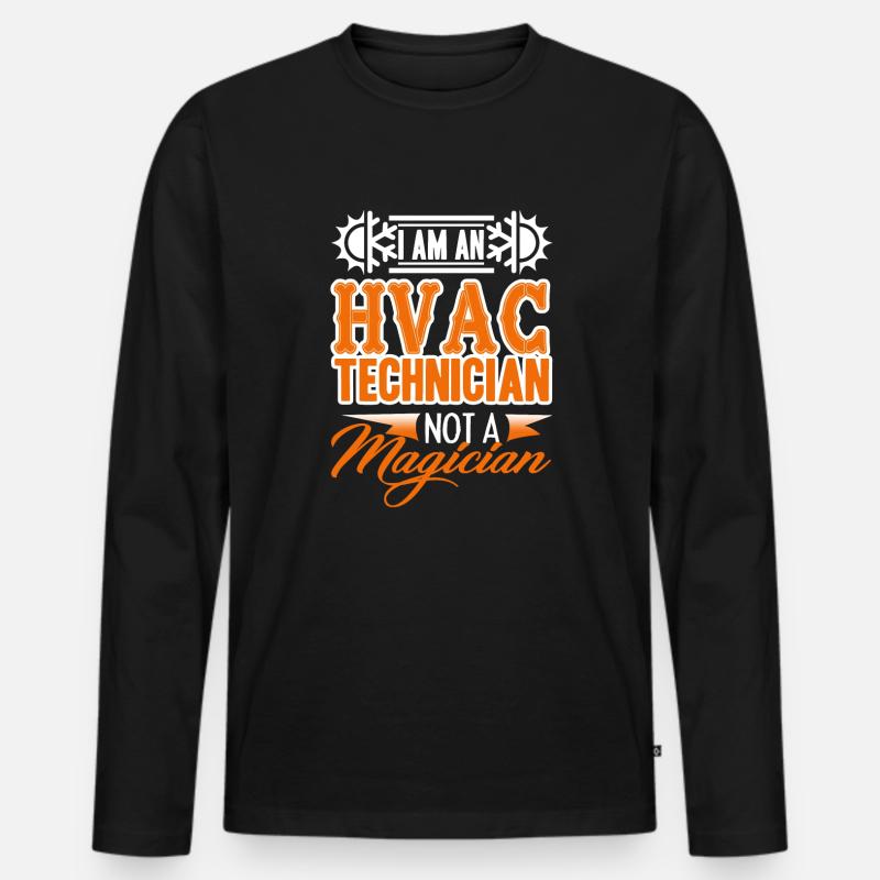 HLK-Techniker Ich bin ein HLK-Techniker - Männer Premium Bio Langarmshirt - Schwarz