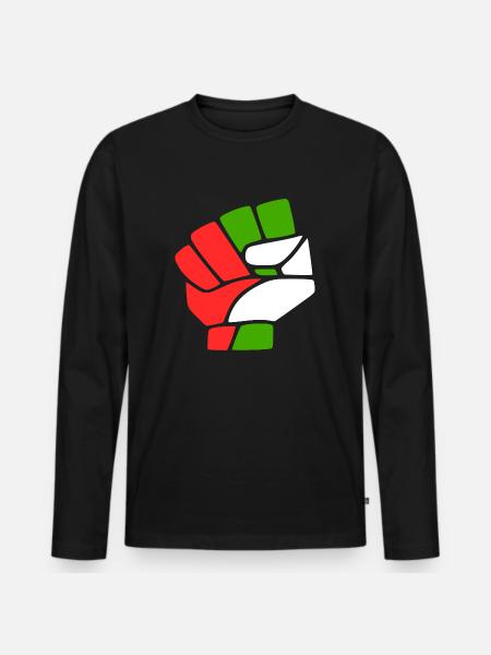 Palestine - T-shirt manches longues Premium bio Homme - noir