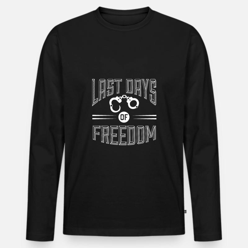 JUNGGESELLENABSCHIED - Männer Premium Bio Langarmshirt - Schwarz