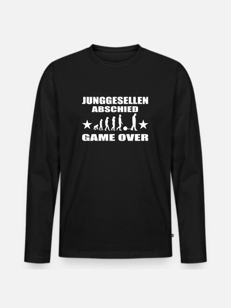 Junggesellenabschied - Männer Premium Bio Langarmshirt - Schwarz