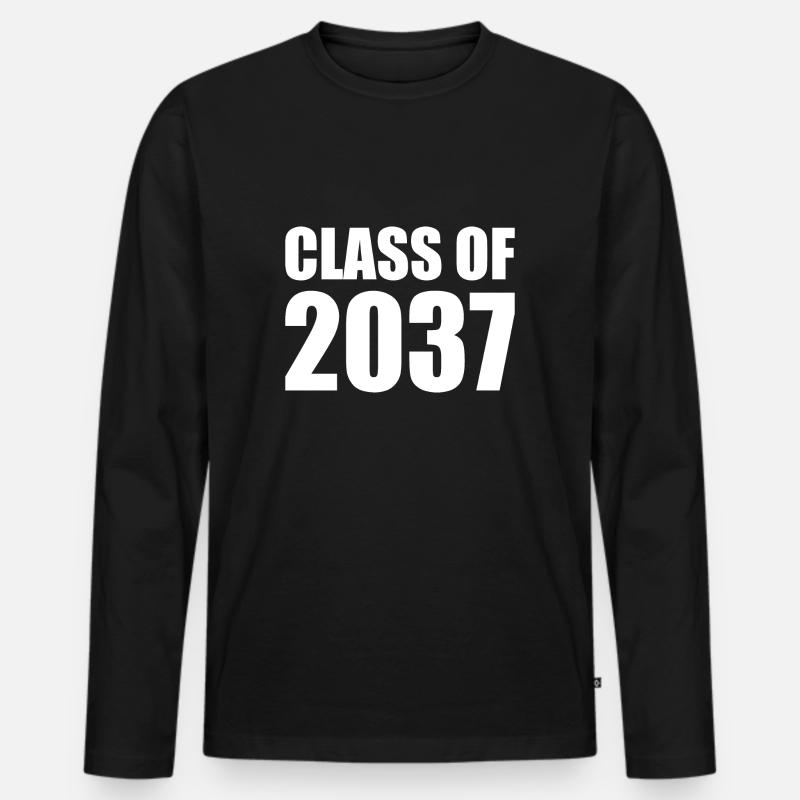 Class of 2037 - Männer Premium Bio Langarmshirt - Schwarz