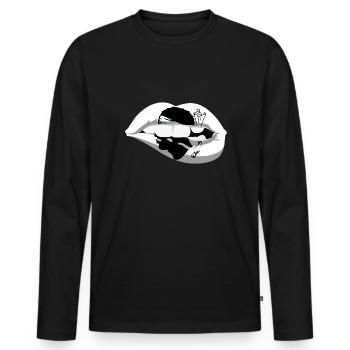 Corse Drapeau Corse Drapeau Corse Corse - T-shirt manches longues Premium bio Homme - noir - Devant - Nico (187cm)