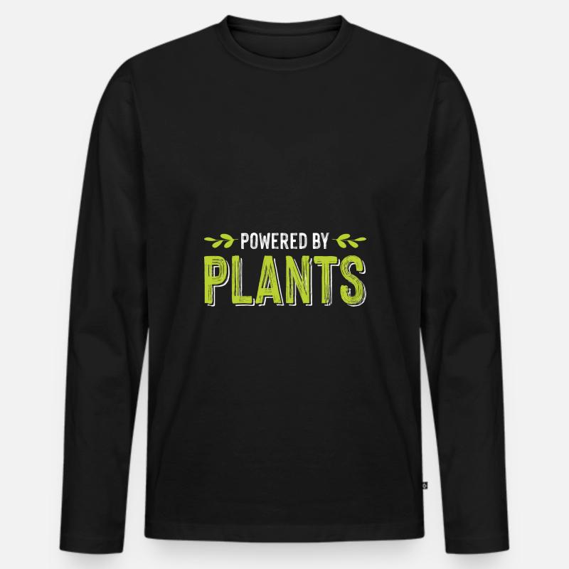 vegan veganer - Männer Premium Bio Langarmshirt - Schwarz