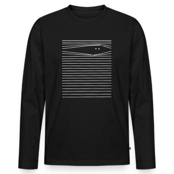 Monster - Männer Premium Bio Langarmshirt - Schwarz - Vorne - Nico (187cm)