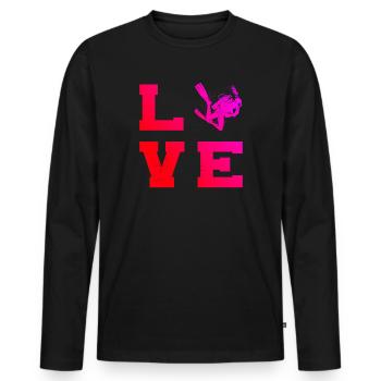Scuba Tauchen Diving Scuba Diver Scuba Taucher - Men's Premium Organic Long Sleeve Shirt - black - Front - Nico (187cm)