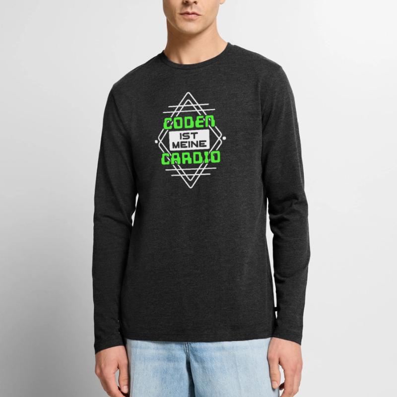 Coden Statement Developer Computerfreak Skripting Männer Premium Bio Langarmshirt