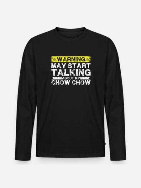 Speaking of Chow Chow - Men's Premium Organic Long Sleeve Shirt - black