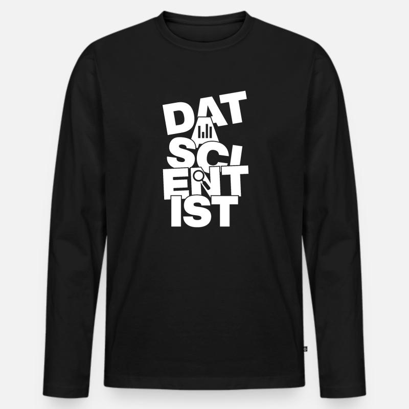 Beruf Arbeit - Data Scientist - Männer Premium Bio Langarmshirt - Schwarz