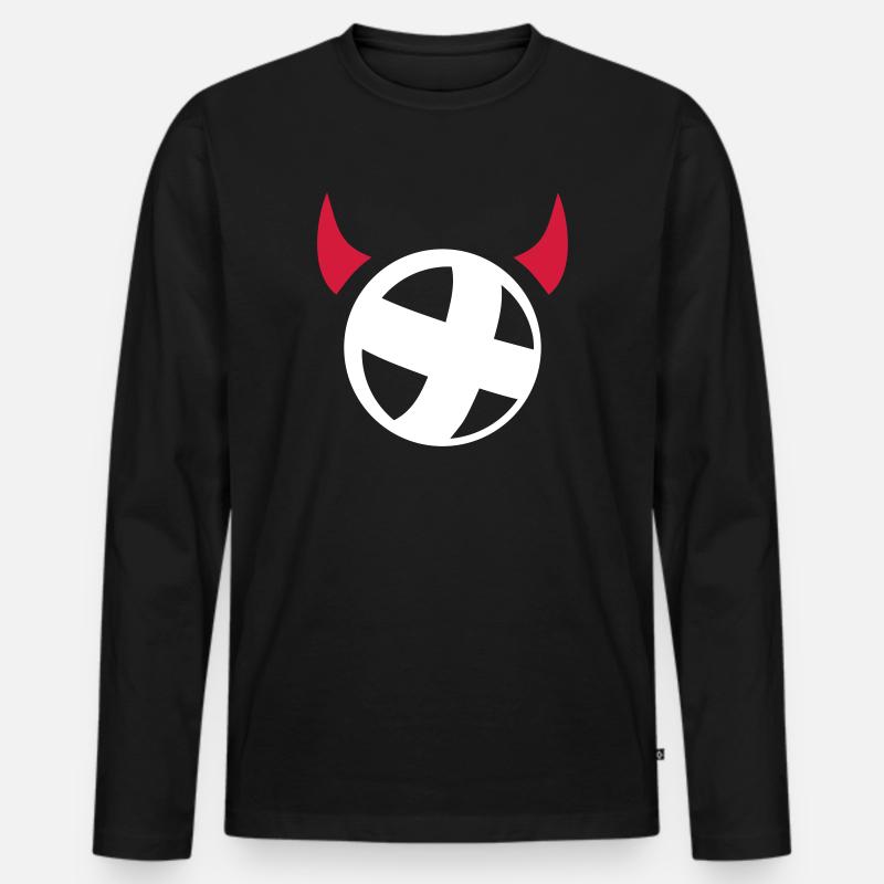 Radball - Männer Premium Bio Langarmshirt - Schwarz