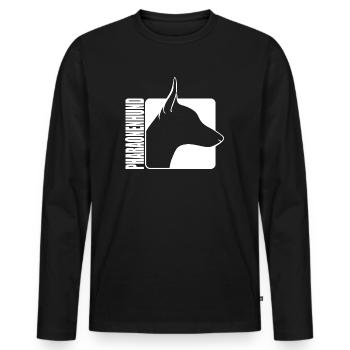 Pharaonenhund Profil Windhund Hunde Wilsigns - Männer Premium Bio Langarmshirt - Schwarz - Vorne - Nico (187cm)