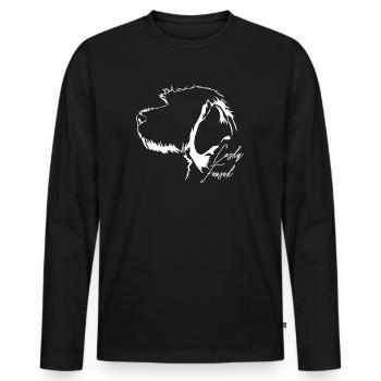 CESKY FOUSEK Profil Chiens Wilsigns - T-shirt manches longues Premium bio Homme - noir - Devant - Nico (187cm)