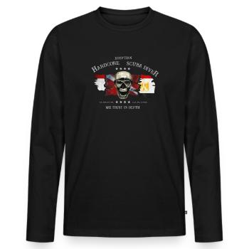 Plongeur égyptien plongeur extrême - egypte - T-shirt manches longues Premium bio Homme - noir - Devant - Nico (187cm)