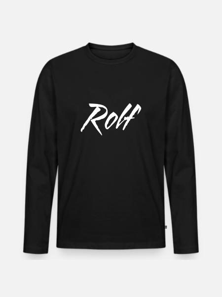 Rolf - Men's Premium Organic Long Sleeve Shirt - black