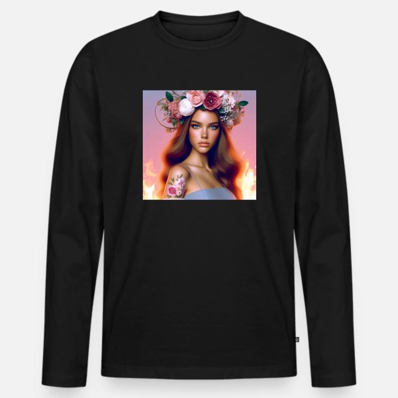 Schön. - Männer Premium Bio Langarmshirt - Schwarz