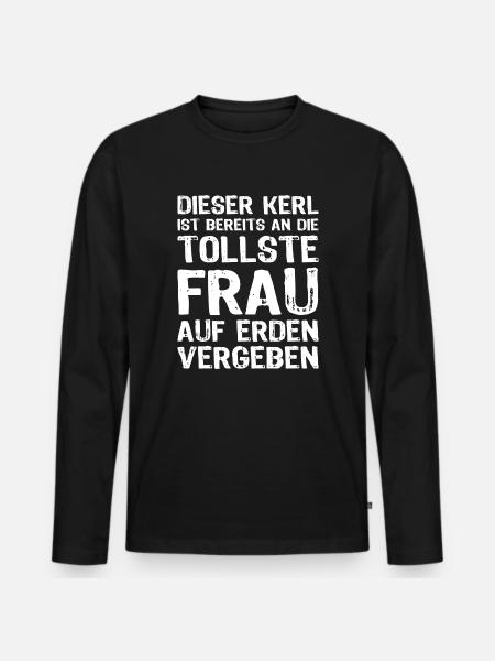 Tollste Frau - Männer Premium Bio Langarmshirt - Schwarz